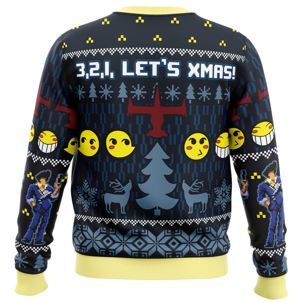 3, 2, 1, Let’s Xmas! Cowboy Bebop Ugly Christmas Sweater