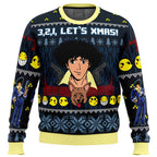 3, 2, 1, Let’s Xmas! Cowboy Bebop Ugly Christmas Sweater