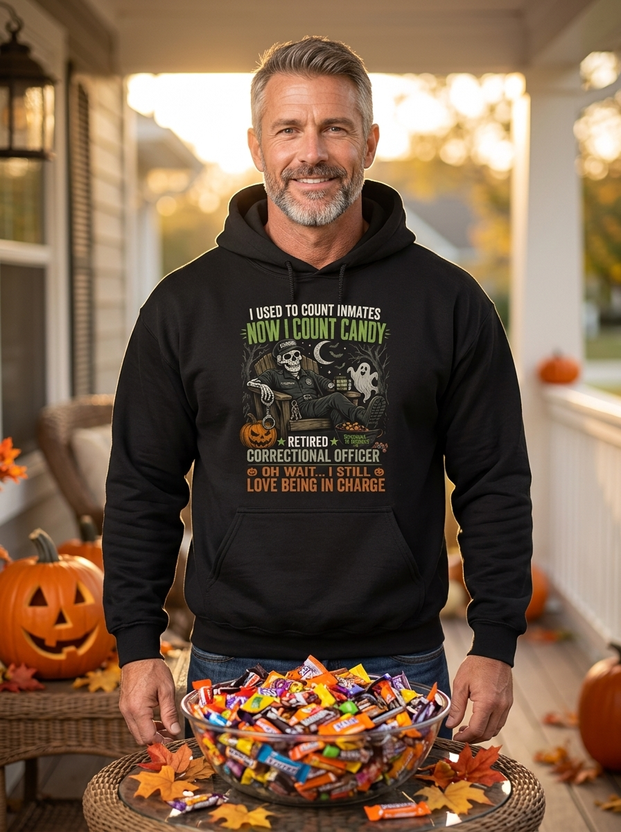 Personalized Retired Correctional Officer Halloween Hoodie I Don’t Always Enjoy Retirement