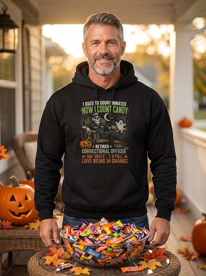 Personalized Retired Correctional Officer Halloween Hoodie I Don’t Always Enjoy Retirement