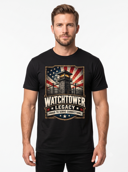 Watchtower Legacy – Personalized Correctional Officer Front & Back T-Shirt