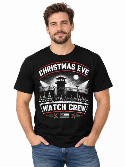 Correctional Officer Christmas Eve Watch Crew Personalized T Shirt