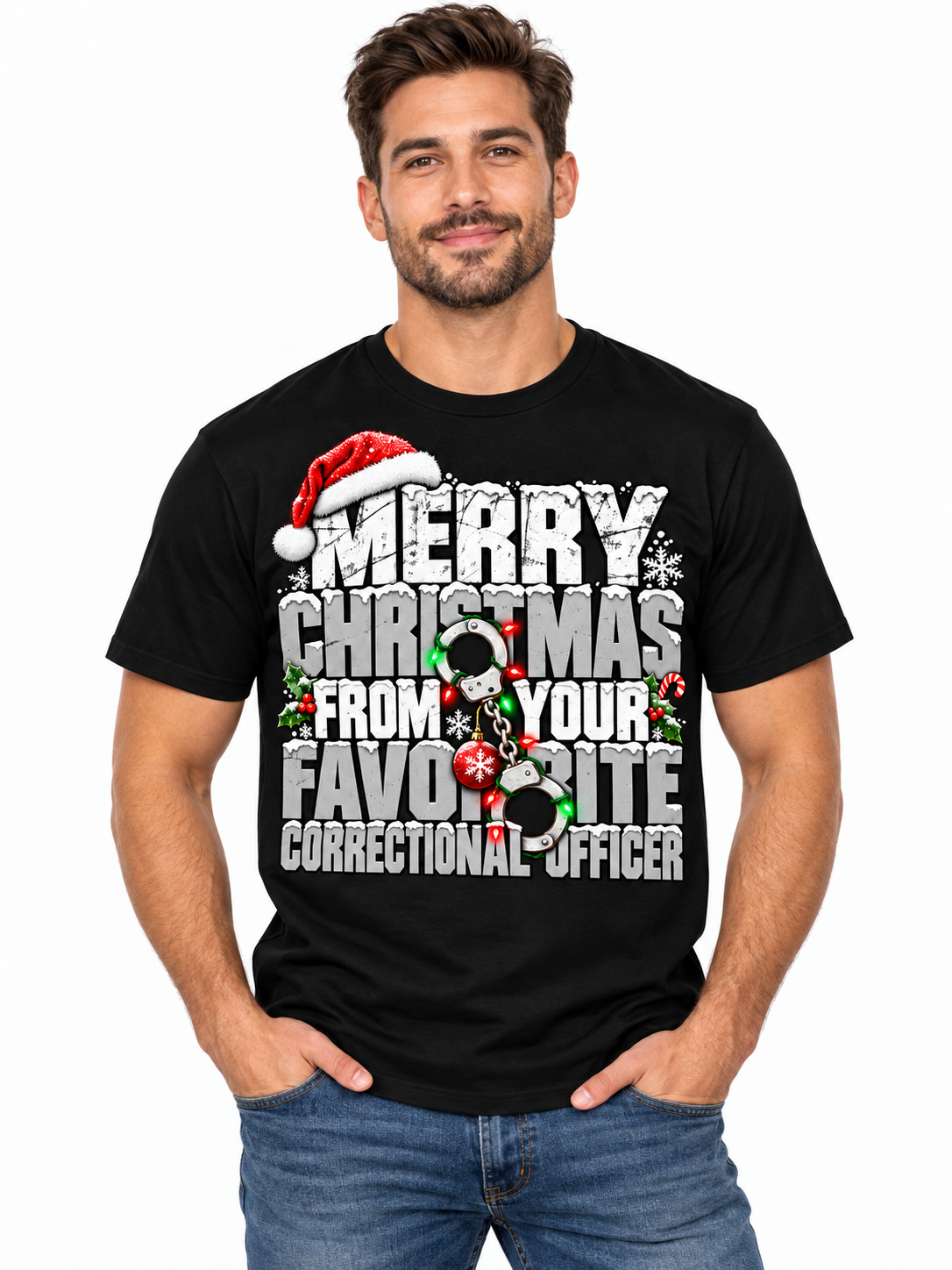 Correctional Officers Know Who Is Naughty Christmas T Shirt
