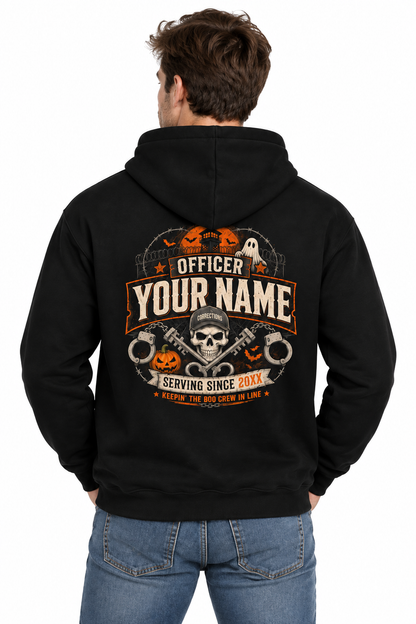 Personalized Gates of Hell Prison Guard Hoodie Correctional Officer Halloween Gift