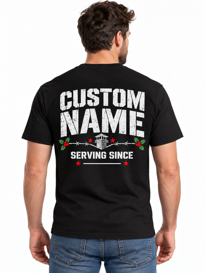 Correctional Officer Christmas Eve Watch Crew Personalized T Shirt