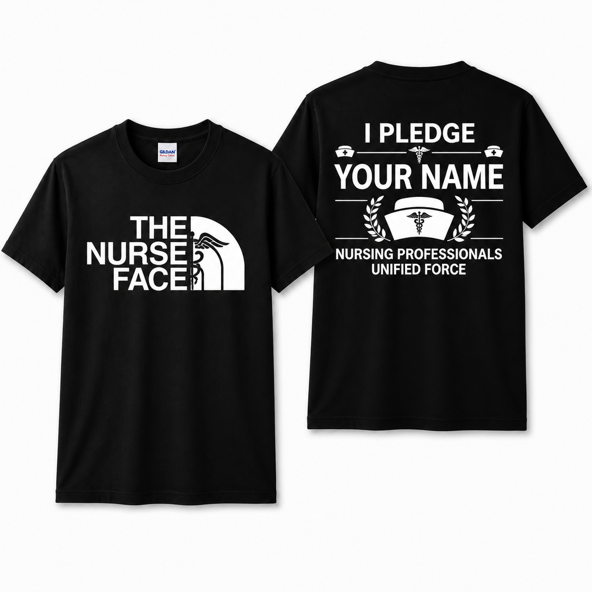 Personalized Resting Nurse Face Shirt Custom Funny RN Gift Unisex T-Shirt