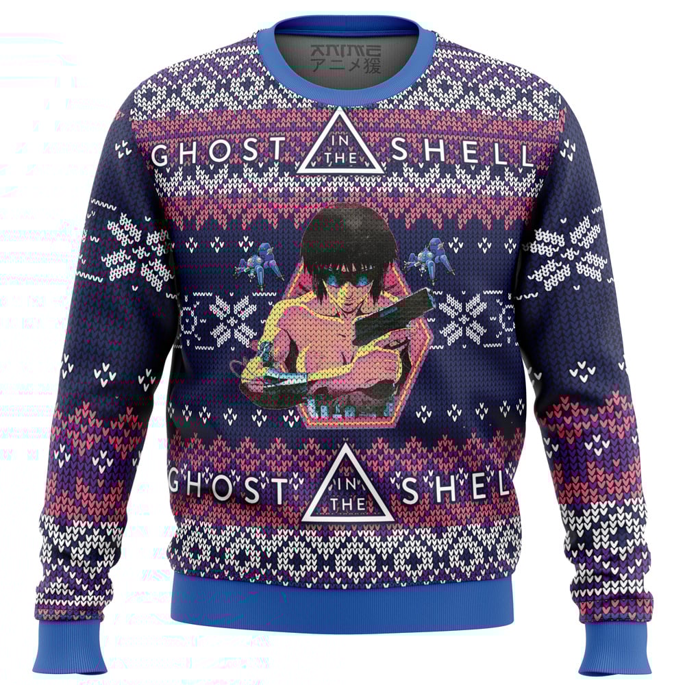 Ghost in the Shell Alt Ugly Christmas Sweater