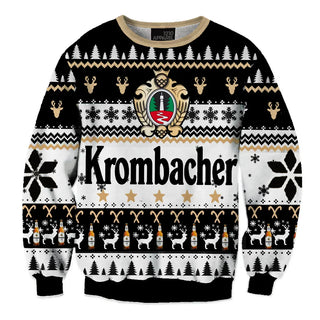 Unisex Krombacher 3D Ugly Christmas Sweater For Men & Women Christmas Gift Sweater BH1231