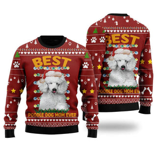 Best Dog Mom Ever Ugly Christmas Sweater For Men & Women Christmas Gift Sweater US2307