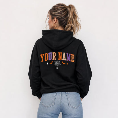 Personalized Nurse Halloween Hoodie Custom Name Spooky Ghost RN LPN CNA Gift