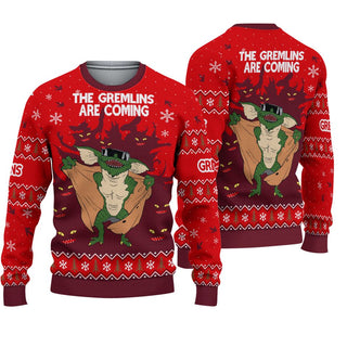 The Gremlins Are Coming Ugly Christmas Sweater For Men & Women Christmas Gift Sweater BH563