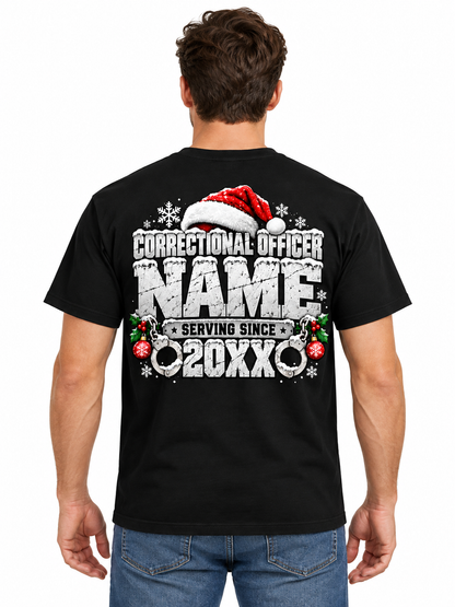 Naughty List Keeps This Correctional Officer Busy Christmas T Shirt
