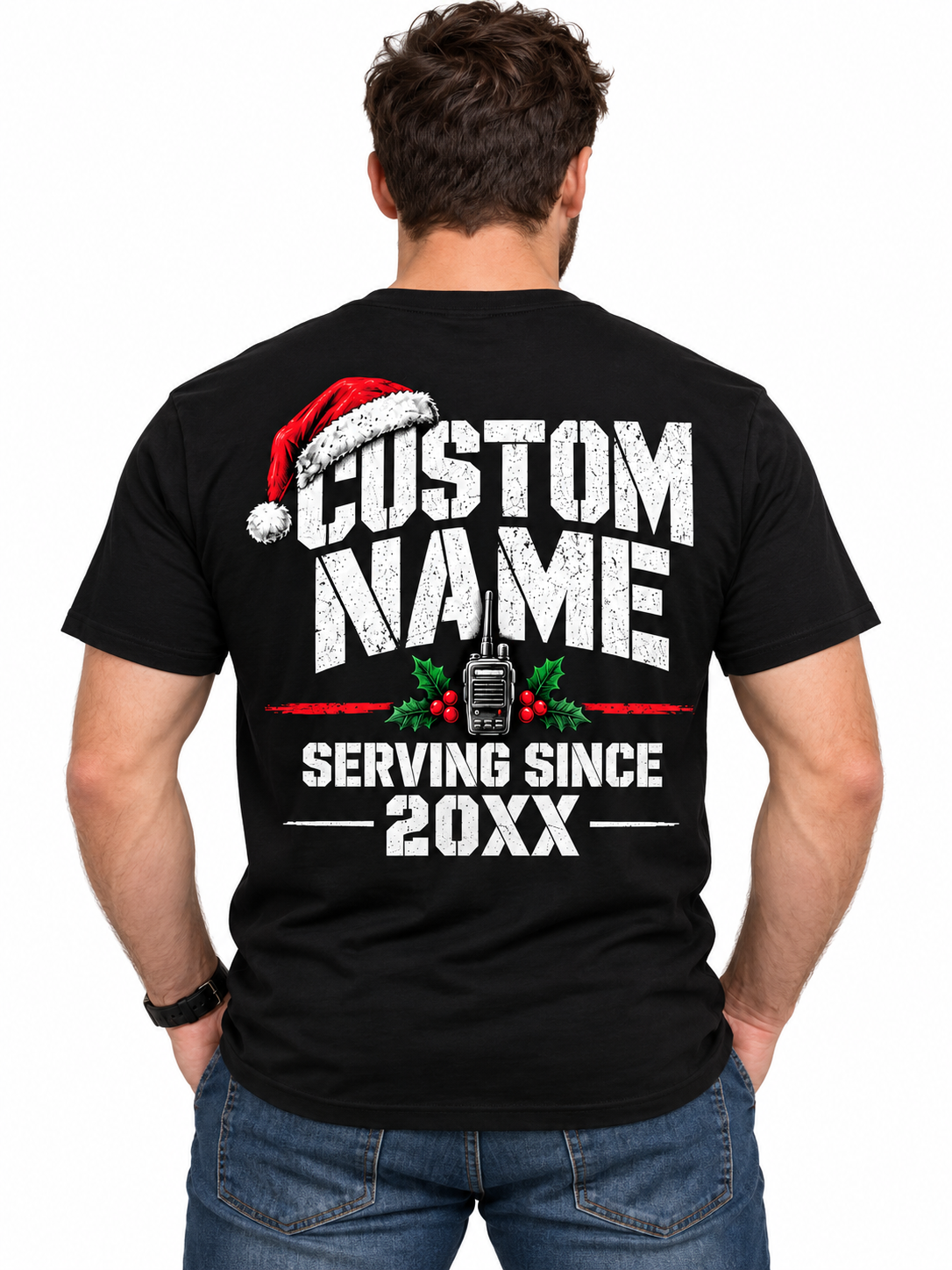 Correctional Officer Santa Checks His List We Check Our Count T Shirt