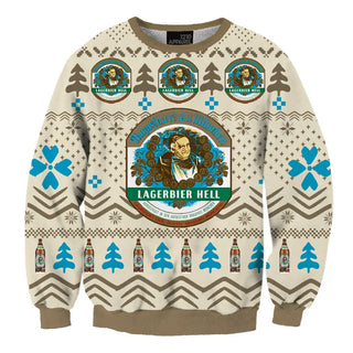 Unisex Vintage Our Beers Augustiner-Bräu 3D Ugly Christmas Sweater For Men & Women Christmas Gift Sweater BH1151