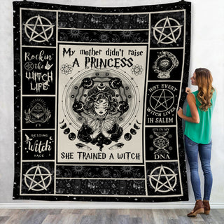 Trained a Witch Halloween Fleece Blanket JL203 67O34