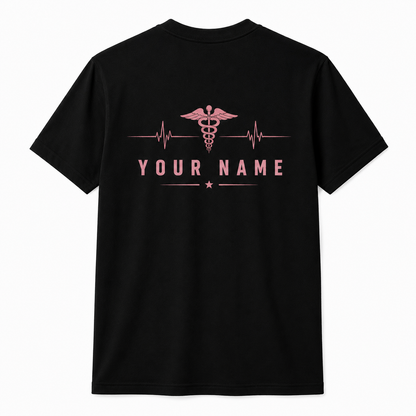 Custom Nurse Superhero Shirt Personalized Colorful RN Gift Unisex T-Shirt