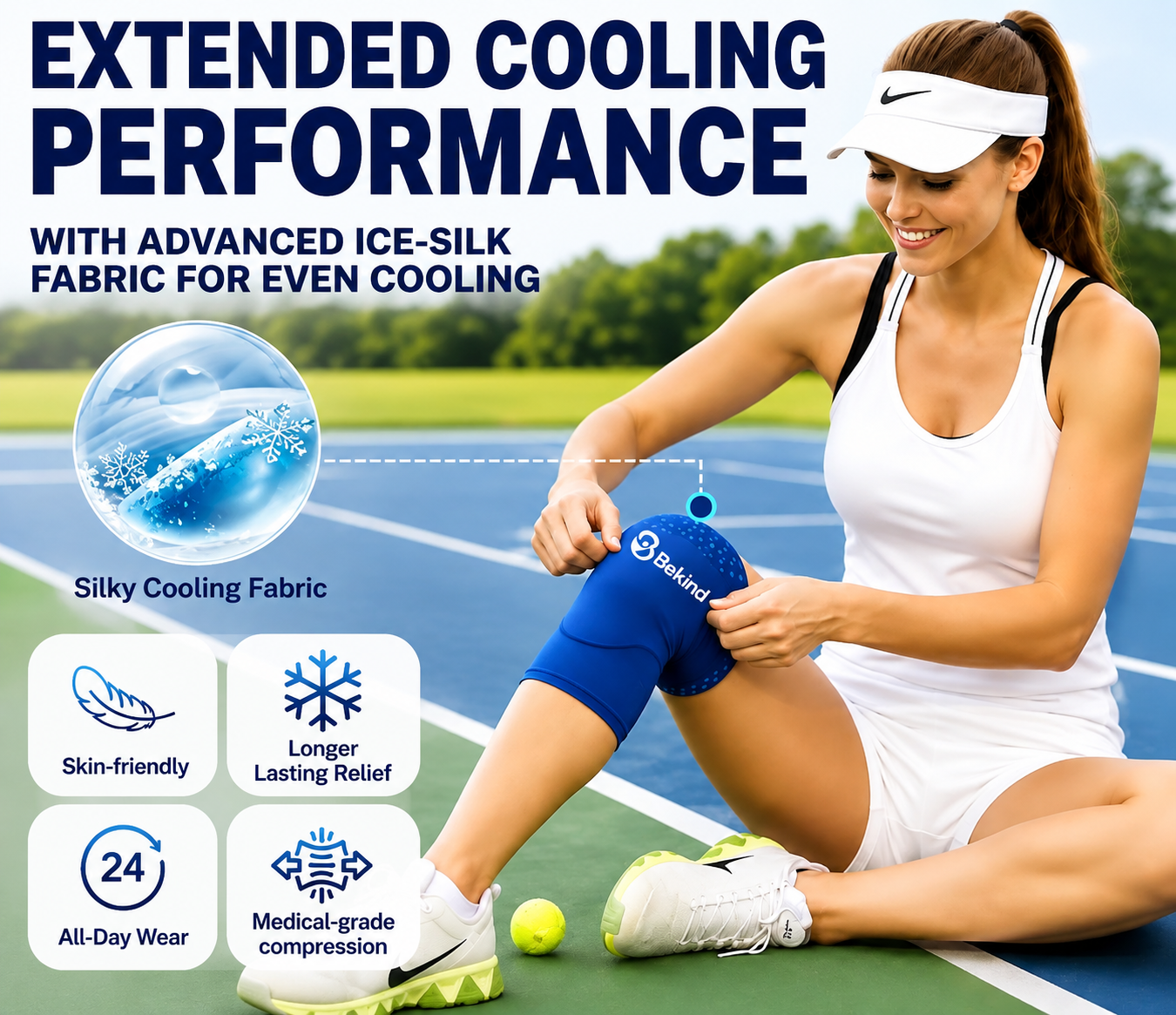 Bekind 360° Hot & Cold Knee Recovery Wrap