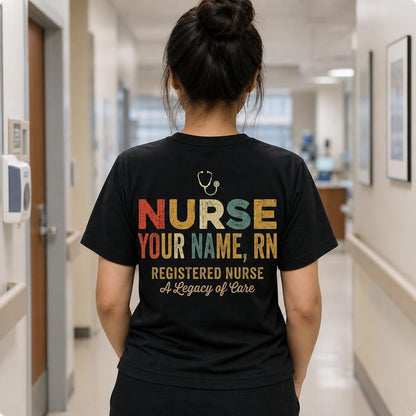 Personalized Vintage Nurse Definition Shirt Custom Medical Humor RN Unisex T-Shirt