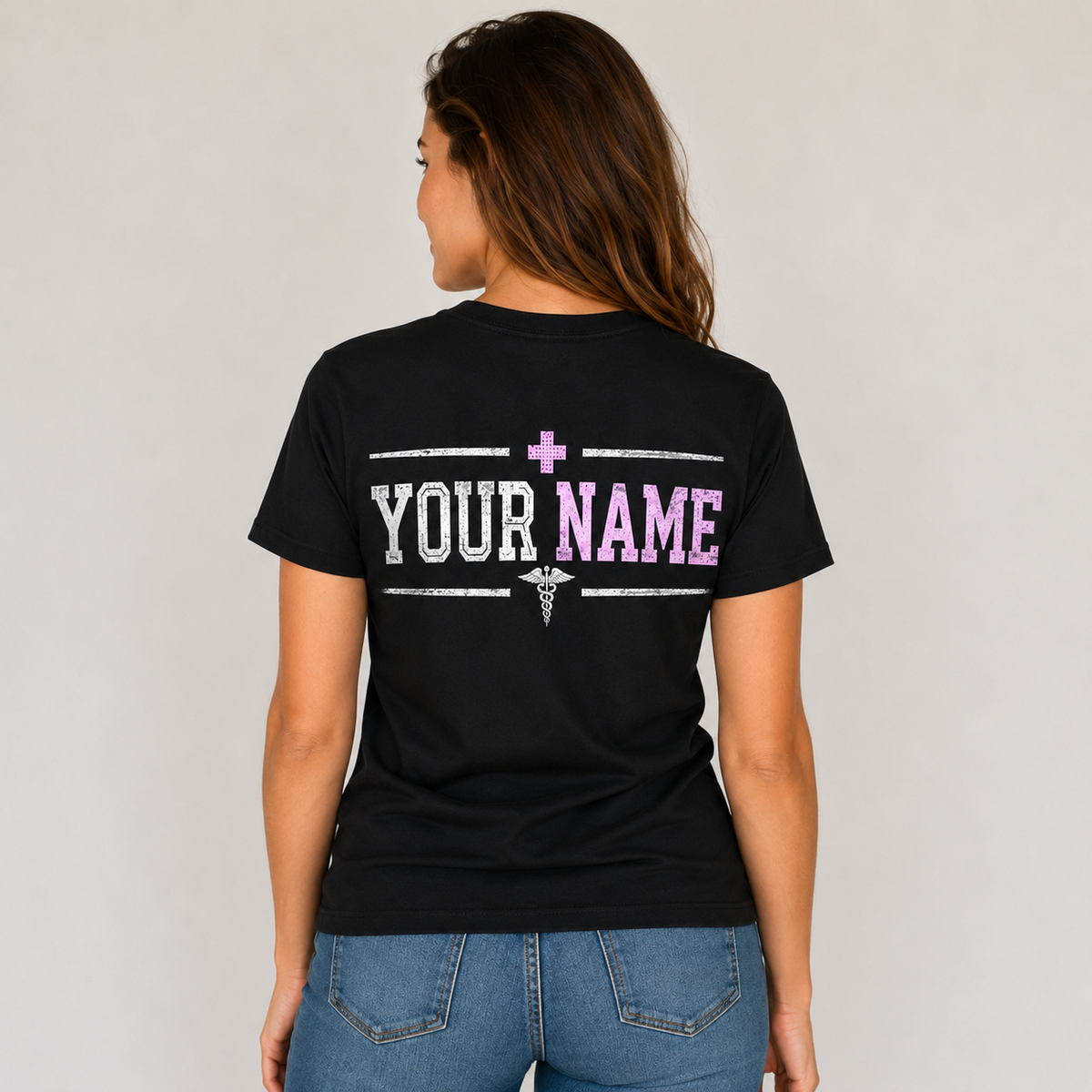 Personalized Custom Camping Nurse RN NP Healthcare Team T-Shirt
