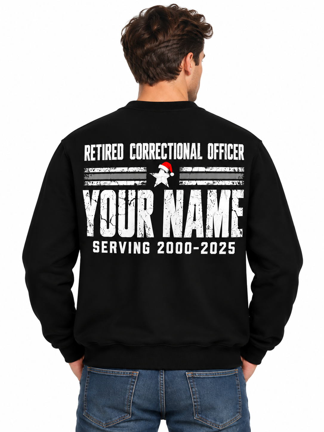 Personalized Retired Correctional Officer Christmas Sweatshirt