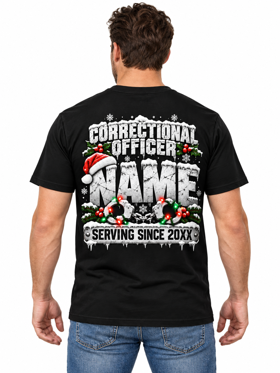 On the Naughty Shift This Christmas Correctional Officer T Shirt