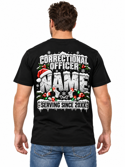 On the Naughty Shift This Christmas Correctional Officer T Shirt