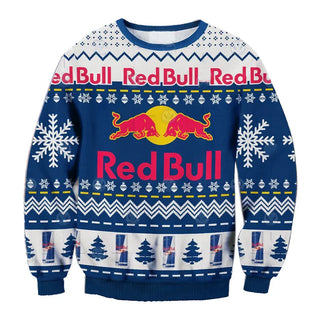 Unisex Red Bull Racing Printed Casual 3D Ugly Christmas Sweater For Men & Women Christmas Gift Sweater BH1106