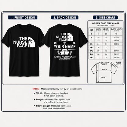 Personalized Resting Nurse Face Shirt Custom Funny RN Gift Unisex T-Shirt