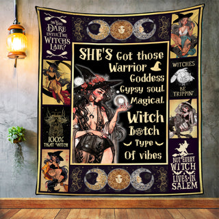 Magical Witch Halloween Fleece Blanket JL203 73O57