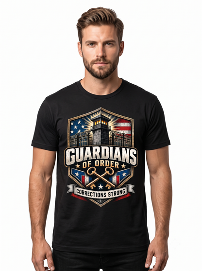 Guardians of Order – Personalized Correctional Officer Front & Back T-Shirt