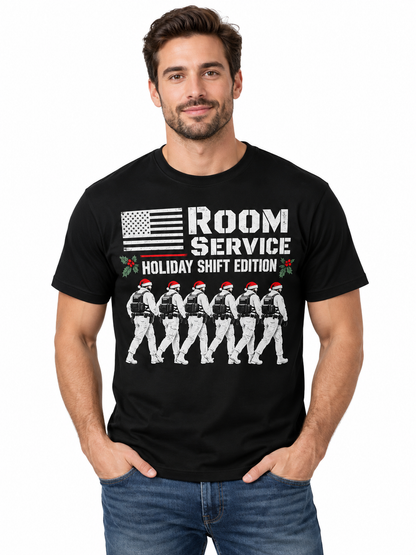 Correctional Officer Room Service Holiday Shift Edition T Shirt