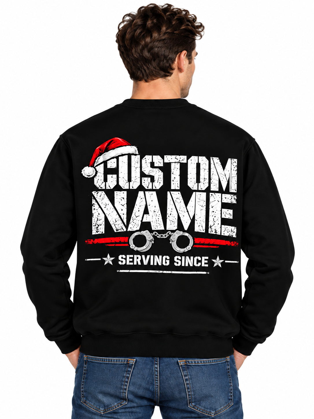Personalized Correctional Officer Silent Night Christmas Sweatshirt
