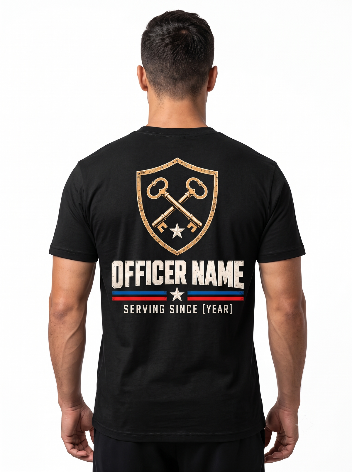 Guardians of Order – Personalized Correctional Officer Front & Back T-Shirt