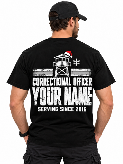 Correctional Officer Christmas Shirt Silent Night Not on My Shift