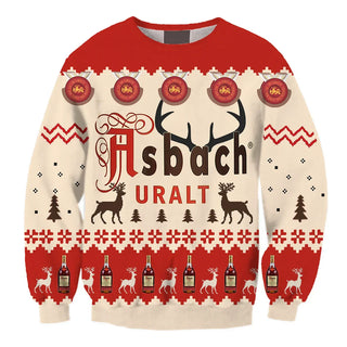 Unisex Asbach 3D Ugly Christmas Sweater For Men & Women Christmas Gift Sweater BH1055