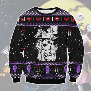 The Nightmare Before Christmas Ugly Christmas Sweater For Men & Women Christmas Gift Sweater BH663