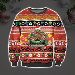 X-Mas Hullk Ugly Christmas Sweater For Men & Women Christmas Gift Sweater BH669