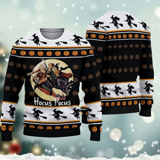 Vintage Hocus Pocus Ugly Christmas Sweater For Men & Women Christmas Gift Sweater BH691