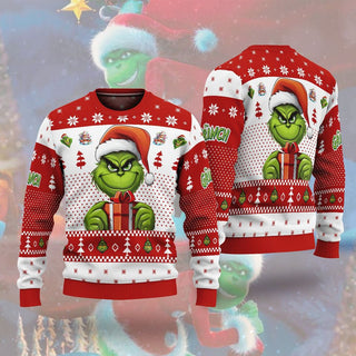 The Gr!nch Art Gift Ugly Christmas Sweater For Men & Women Christmas Gift Sweater PT1084