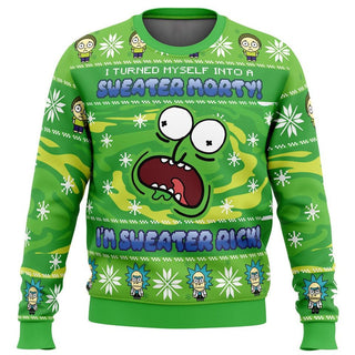 Sweater Rick Rick and Rickandmorty Ugly Christmas Sweater For Men & Women Christmas Gift Sweater PT1144