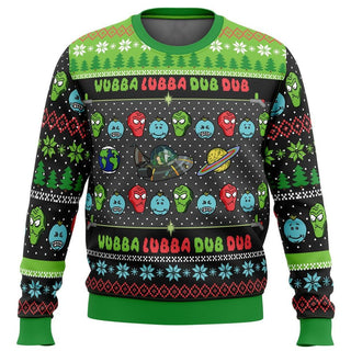 Wubba Lubba Rick and Rickandmorty Ugly Christmas Sweater For Men & Women Christmas Gift Sweater BH734