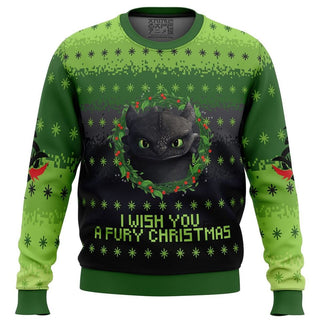 Toothless Ugly Christmas Sweater For Men & Women Christmas Gift Sweater BH740