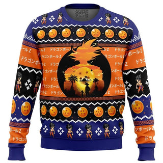 Beautiful Sunset Dragon Ball Z Ugly Christmas Sweater For Men & Women Christmas Gift Sweater BH779