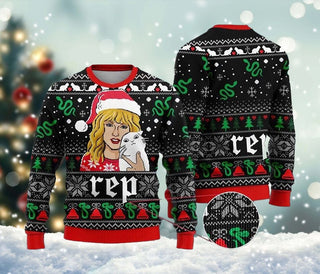 Tay-lor Ugly Christmas Sweater For Men & Women Christmas Gift Sweater BH841