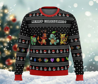 Anime Cartoon Characters Ugly Christmas Sweater For Men & Women Christmas Gift Sweater BH866