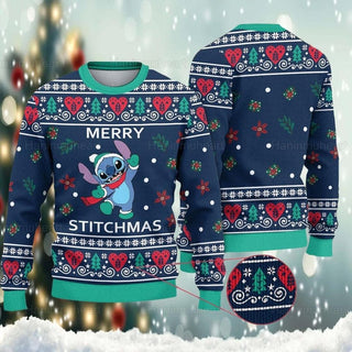 Stitchmas Ugly Christmas Sweater For Men & Women Christmas Gift Sweater PT1215