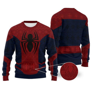 Spider Webs Power 3D Ugly Christmas Sweater For Men & Women Christmas Gift Sweater PT1229