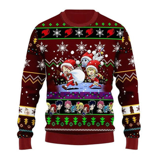 Animation Ugly Christmas Sweater For Men & Women Christmas Gift Sweater PT1238