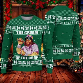 The Cream Of the Crop Ugly Christmas Sweater For Men & Women Christmas Gift Sweater PT1265