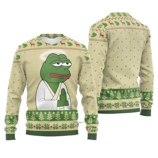 The Frog Christmas Ugly Christmas Sweater For Men & Women Christmas Gift Sweater PT1297